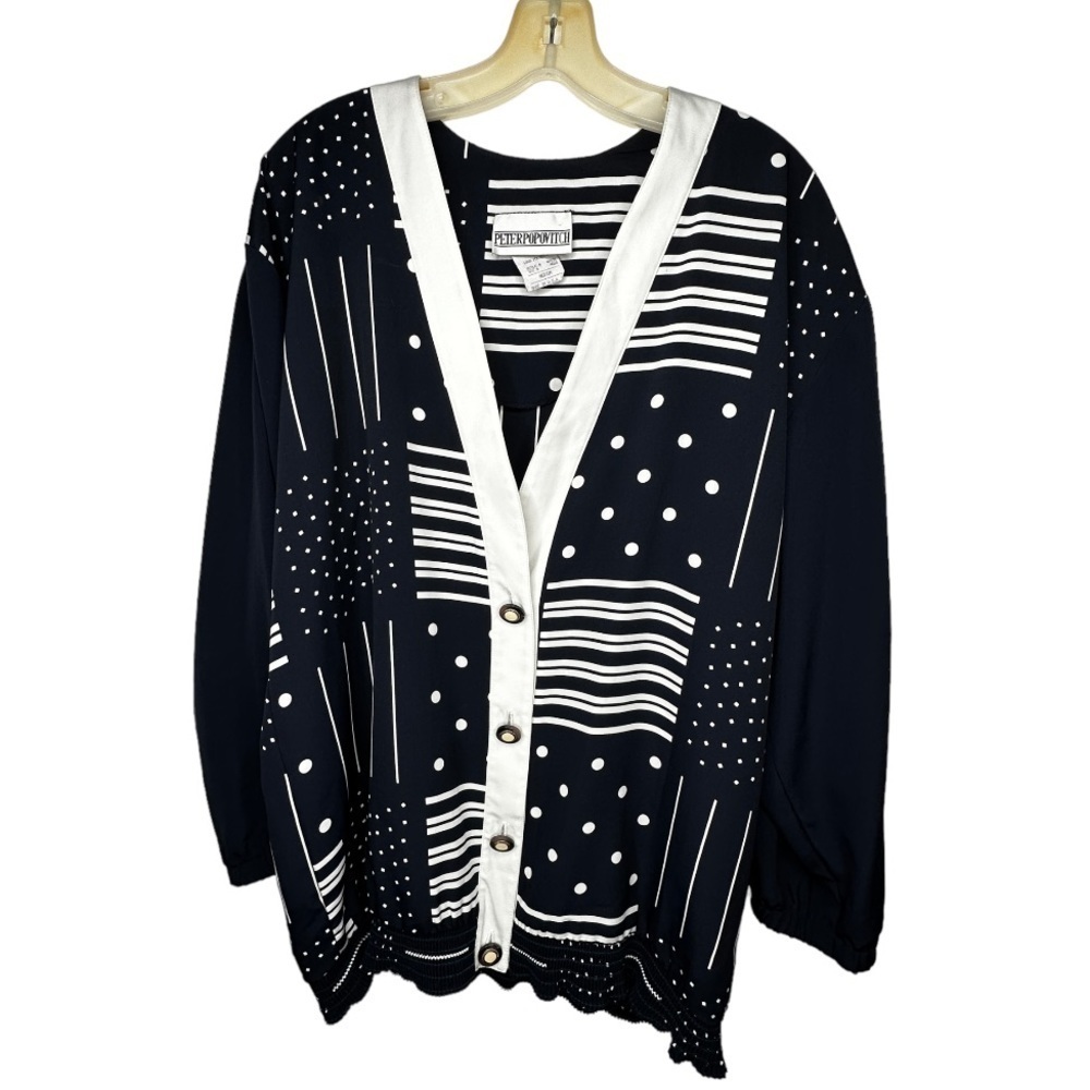 Vintage Peter‎ Popovich Polyester Cardigan